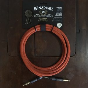 Winspear-Instrumental-Co-Crystal-Premium-Guitar-Cable-10-Lava-Orange-ST-ST